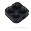 custom square black silicone ice ball making mold